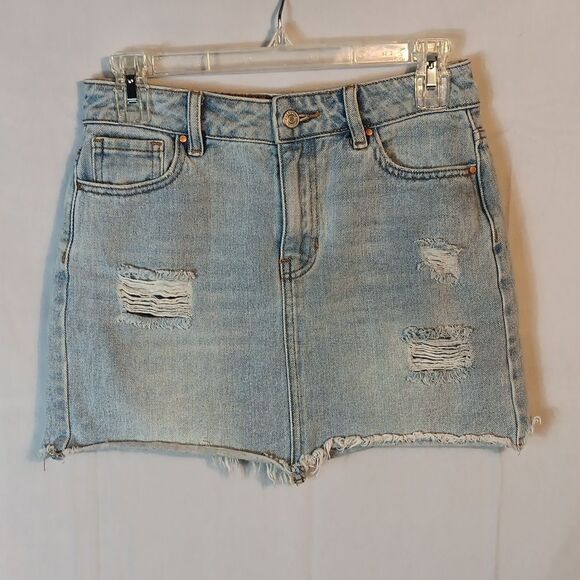 PacSun LA Distressed Denim Mini Skirt - Picture 5 of 5